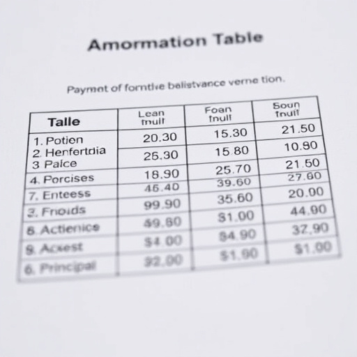 Amortization Table (Available)