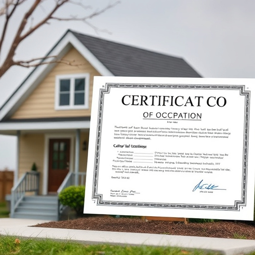 certificate of occupancy