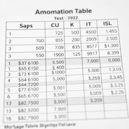 Amortization Table (Available)