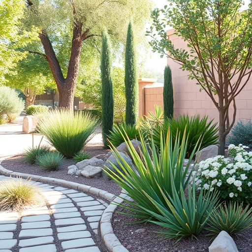 Low-maintenance landscaping