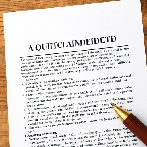 quitclaim deed