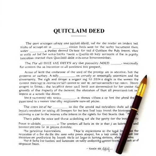 quitclaim deed