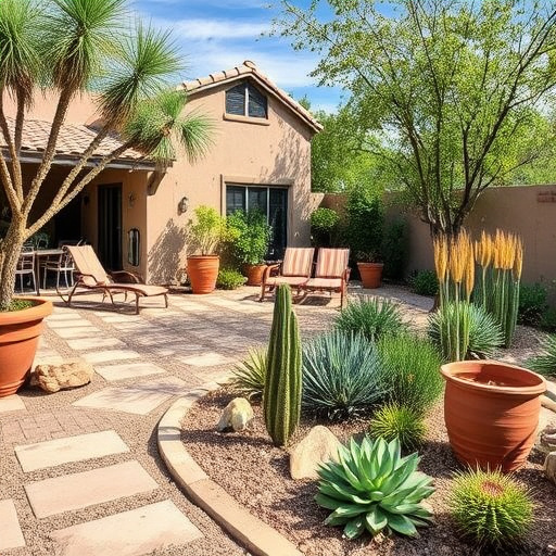 Low-maintenance landscaping